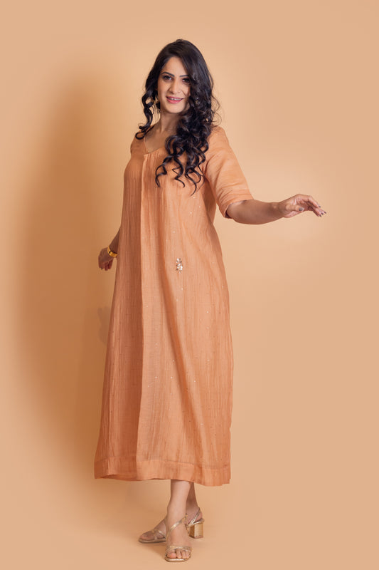 Sierra Long Maxi Dress Orange