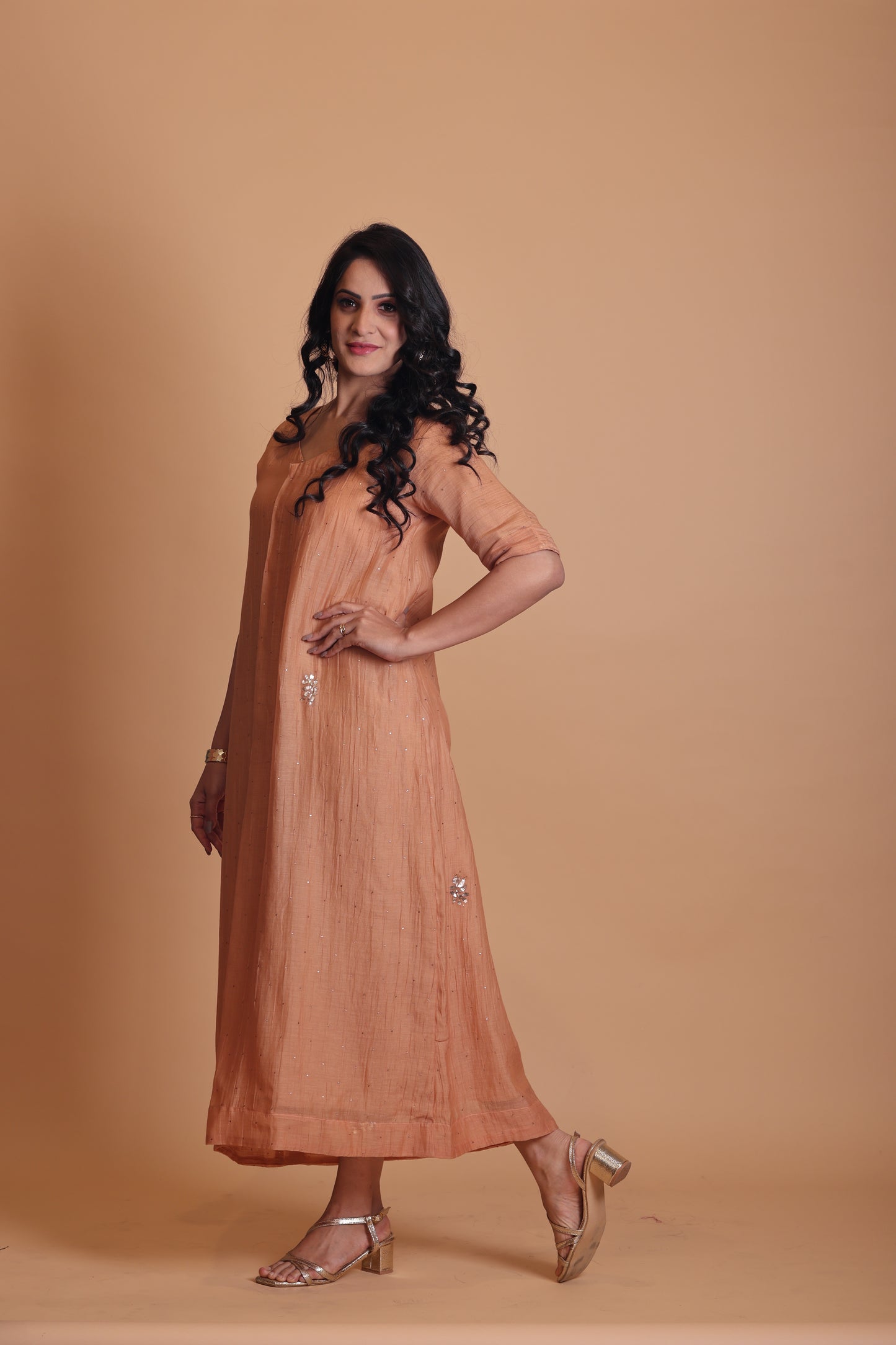 Sierra Long Maxi Dress Orange