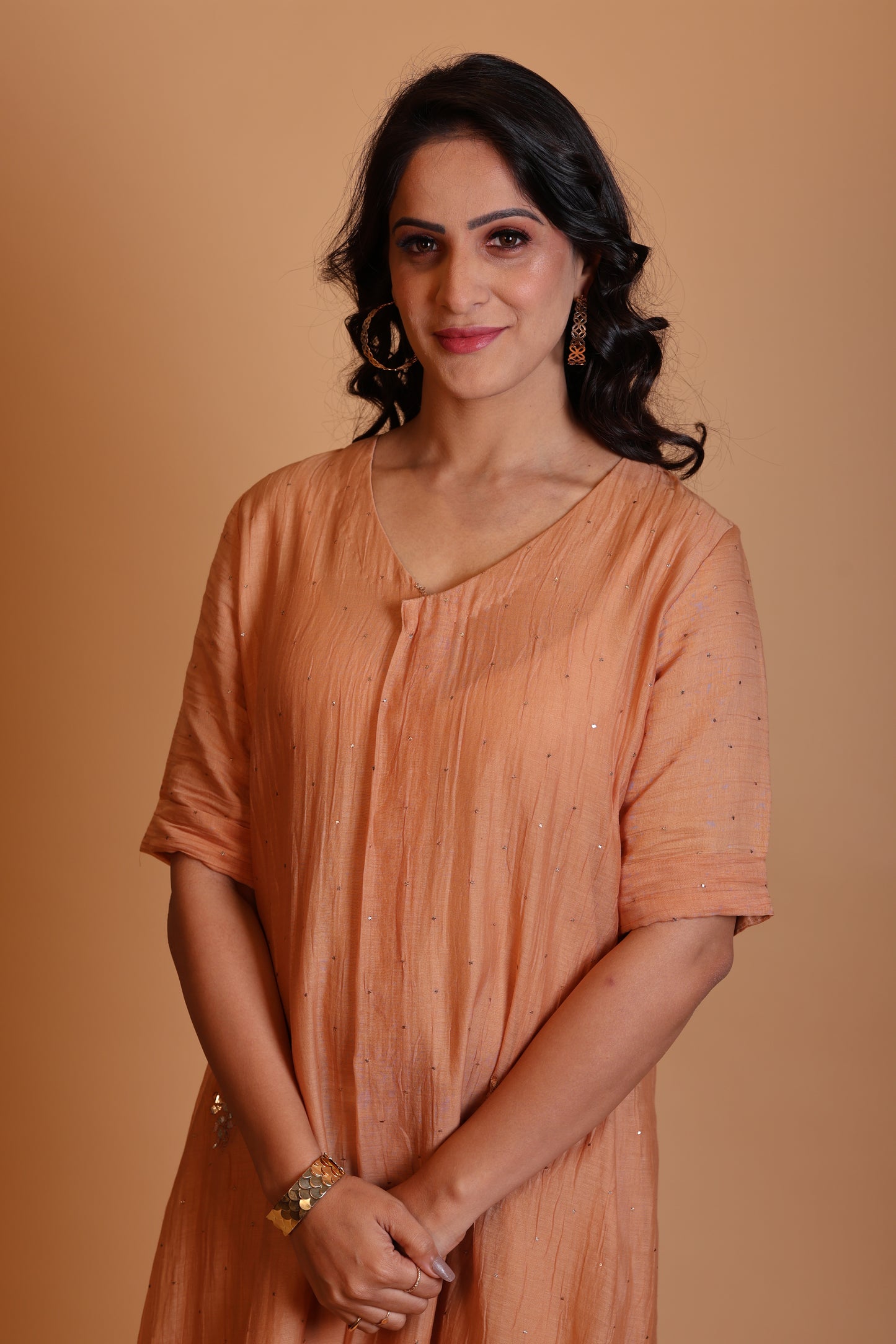 Sierra Long Maxi Dress Orange