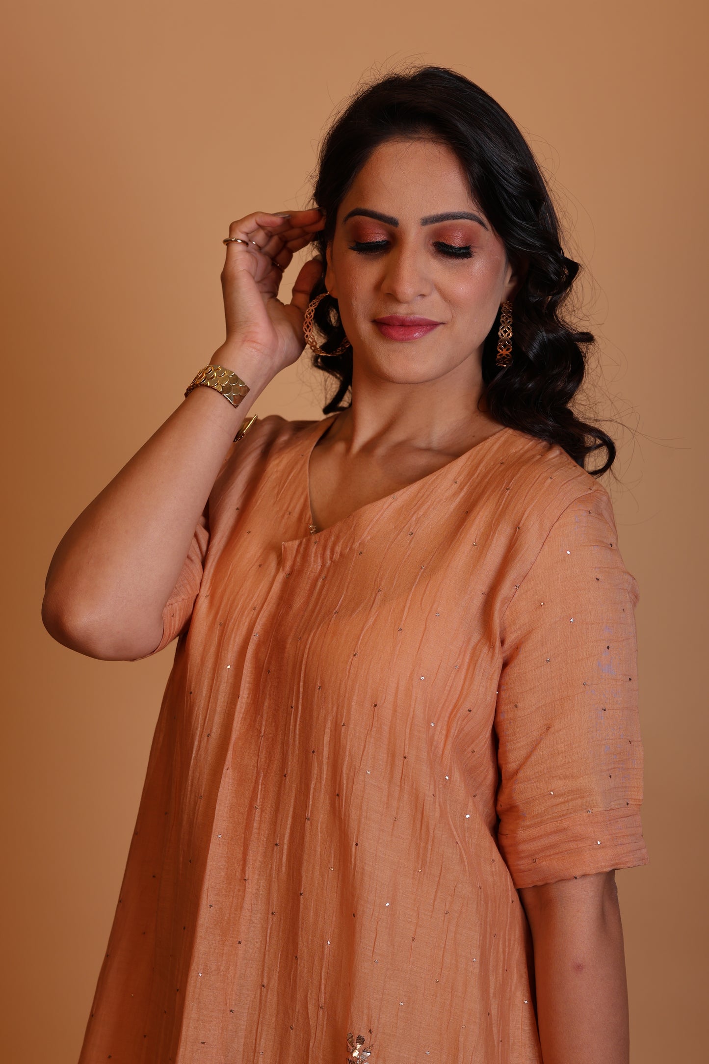 Sierra Long Maxi Dress Orange