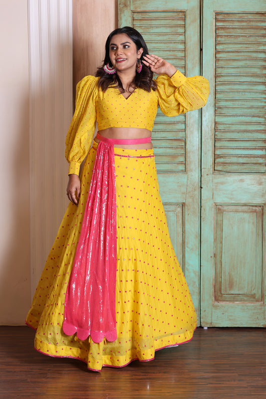 Yellow Multi- Style Wear Boho Skirt Dress