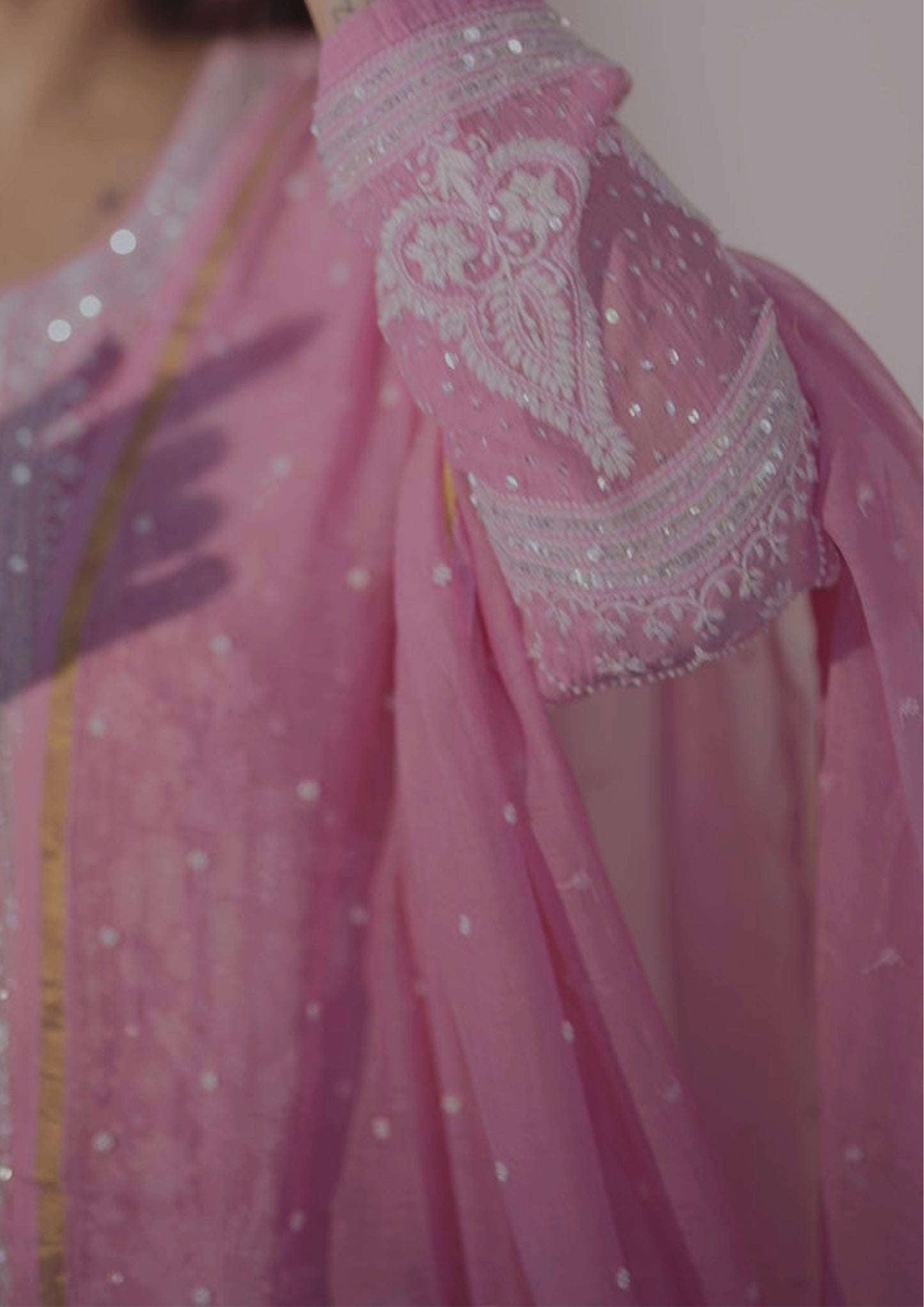 Premium Ombre Chikankari Anarkali Set